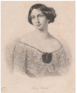 This rare German image of Francesca Cerrito published circa 1845